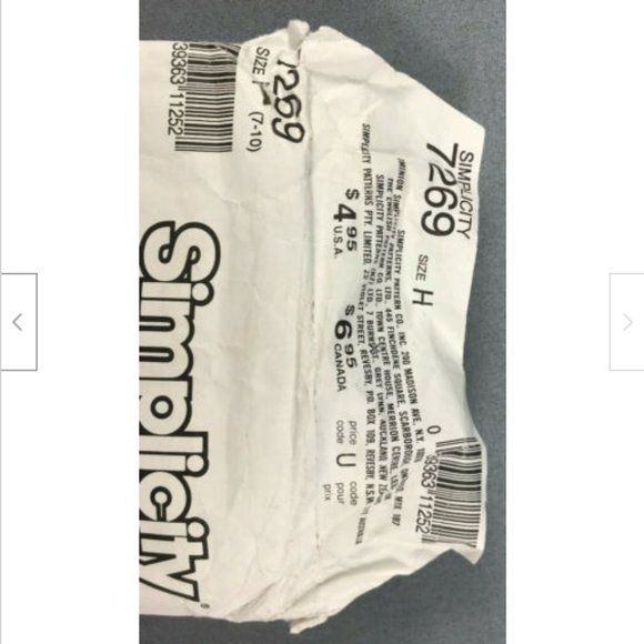 1991 Simplicity Sewing Pattern 7269 Poodle Circle Flared Yoke Mini Skirt Sz 7-10 - Picture 3 of 3